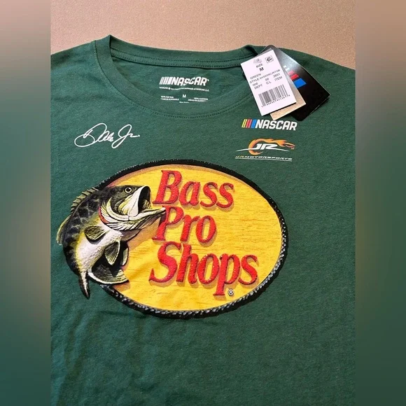 Nascar Bass Pro Shops Green Tee​ - Picture 5 of 6